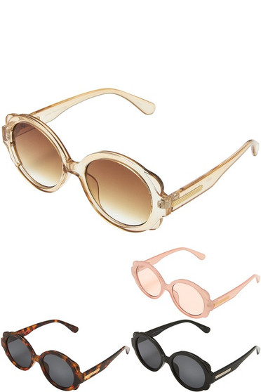 Round Frame Assorted Dozen Pack Sunglasses