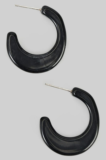 Acrylic Scoop Hoops