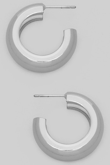Lavish C Scoop Brass Hoops