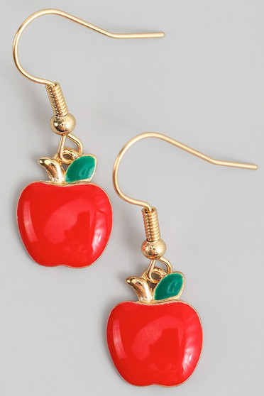Cute Apple Drop Earrings