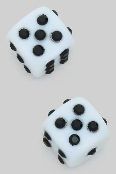Dice Pave Studs