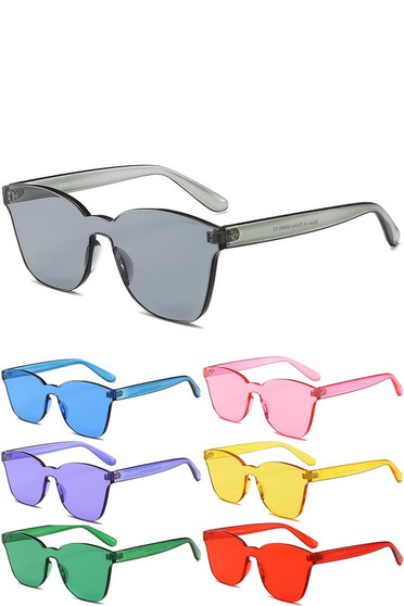Rimless Square Assorted Sunglasses