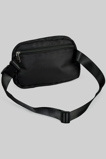 Fanny Pack Crossbody Bag With Two Zipper Pockets