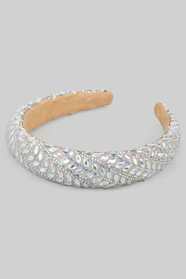 Ellipsis Stone Beaded Headband