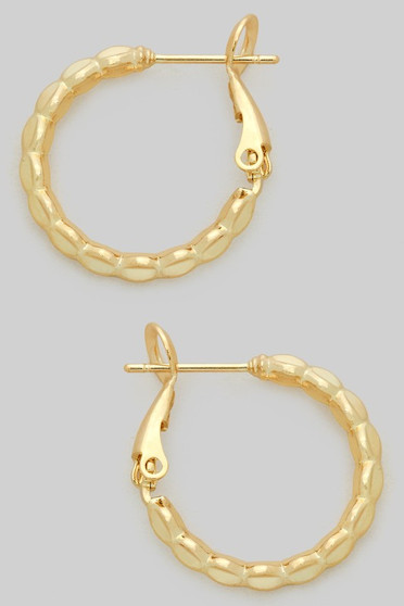 Ruffled Edged Brass Hoops