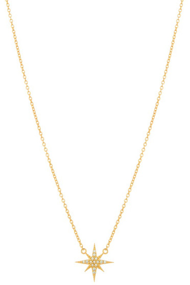 Cz Pave Star Pendant Necklace