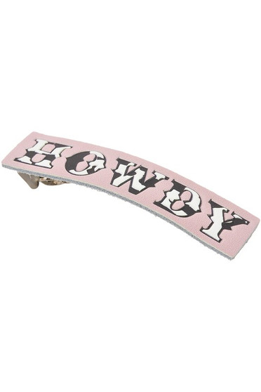 Cow Print Howdy Hair Clip