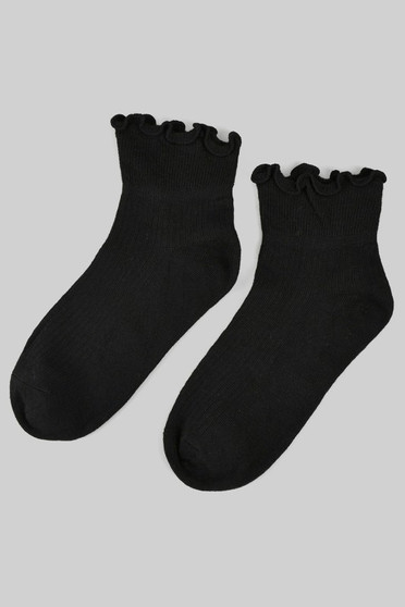 Frilly Opening Ribbed Socks