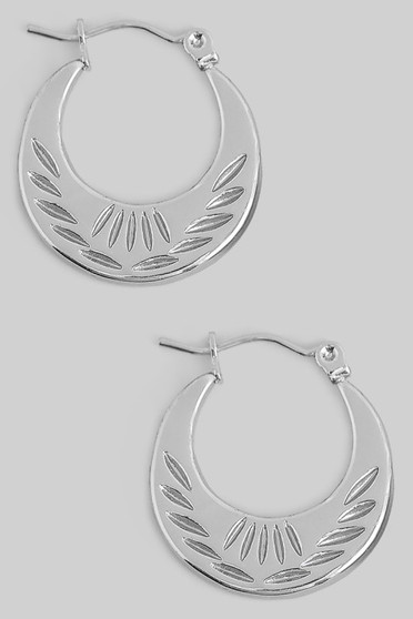 Lovely Stainless Steel Pressed Hoops