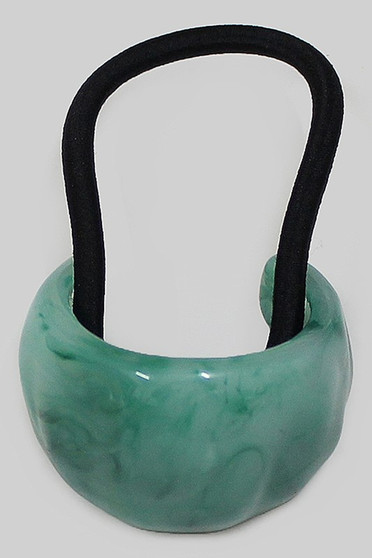 Acrylic Marble Dome Hair Tie