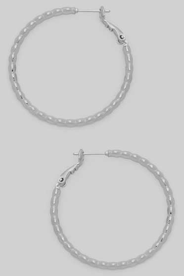 Brass Scalloped Edged Hoops