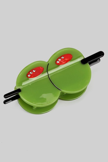 Double Olive Hair Claw Clip