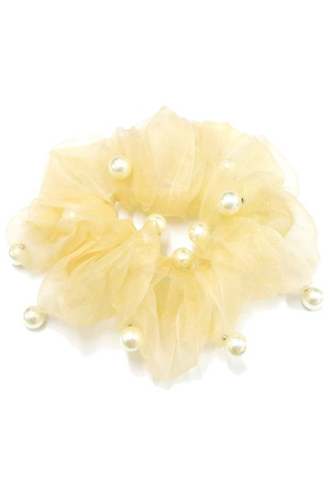 Organza Pearl Scrunchie