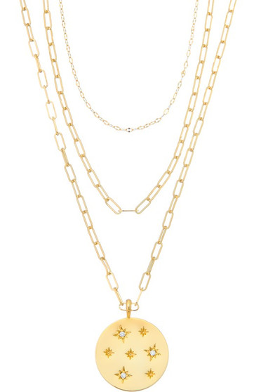 Gold Plated Layered Necklace.