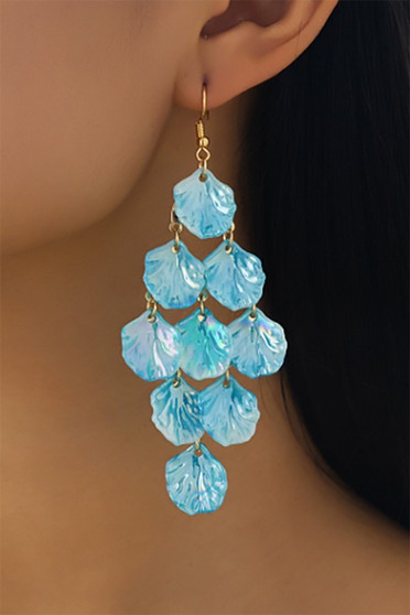 Shell Chandelier Drop Earrings