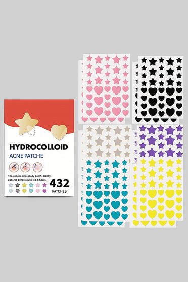 Heart And Star Shape Hydrocolloid Acne Patch 