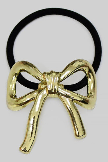 Metal Bow Hair Tie