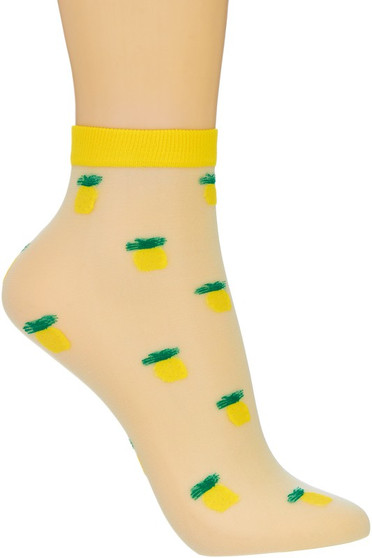 Pineapple Design Nylon Socks