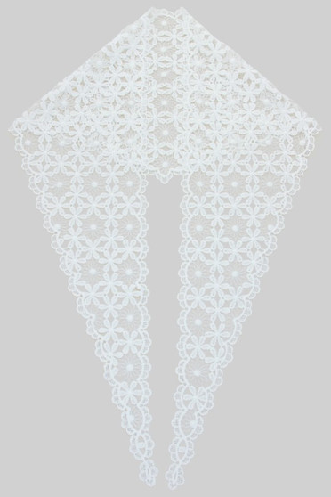 Flower Crochet Knitted Head Wrap Shoulder Scarf