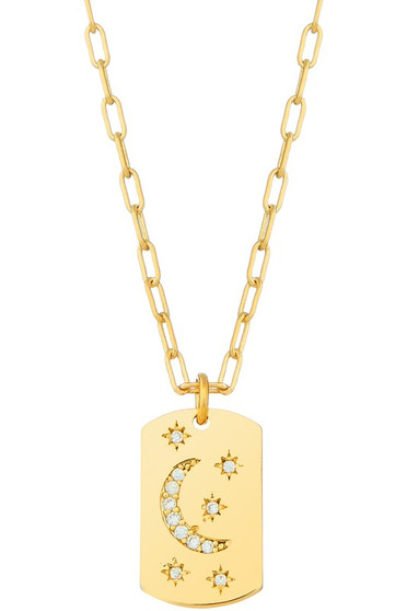 Crescent Moon Pendant Dainty Necklace