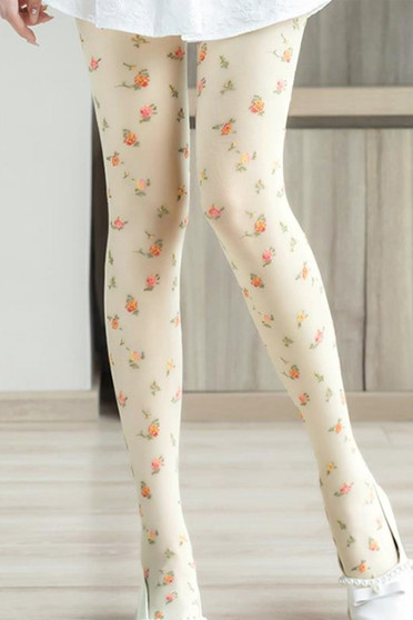 Sheer Country Flower Stockings