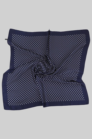 Silky Soft Polka Dot Pattern Square Scarf