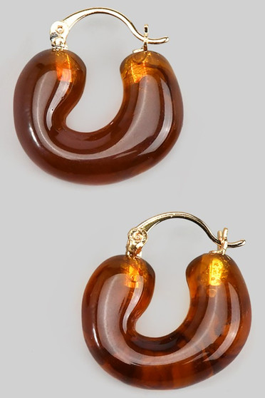 Chubby Acrylic Resin Hoops