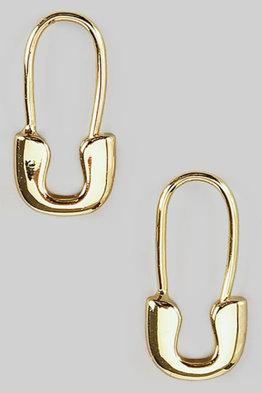 Safety Pin Pull Through Earrings