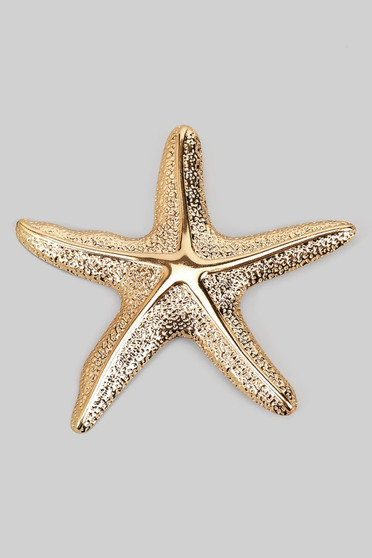 Brass Starfish Brooch Pin