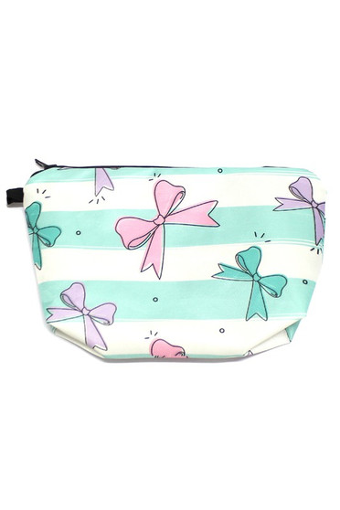Bow Print Makeup Pouch