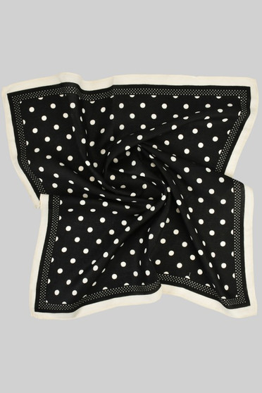 Adorable Polka Dot Print Square Scarf