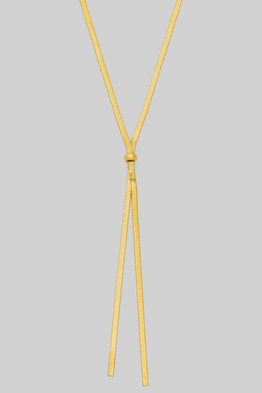 Stainless Steel Snake Chain With Bolo Charm