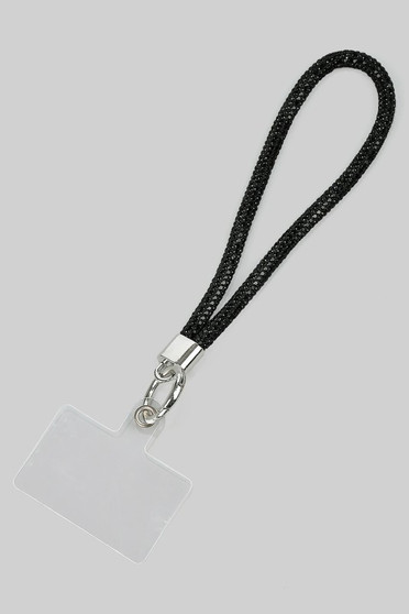 Rhinestone Covered Wrist Lanyard For Keys Or Phone