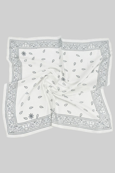 Silky Smooth Paisley Square Scarf