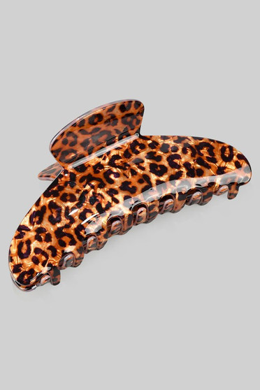 Lavish Marbled Acrylic Leopard Print Hair Clip