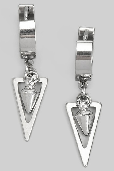 Stainless Steel Squeeze Closure Triangle And Spike Huggies