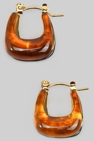 Small Rectangular Acrylic Resin Hoops