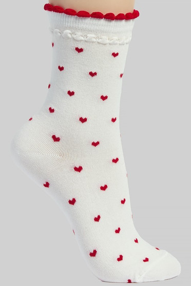Heart Pattern Ankle Socks