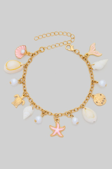 Sea Charm Chain Bracelet