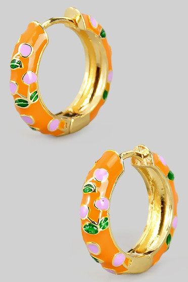 Lacquered Cherry Hinge Hoops