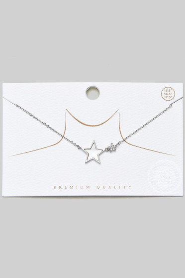 Gold Dipped Star Pendant Necklace