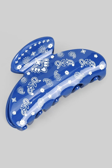 Paisley Print Hair Clip