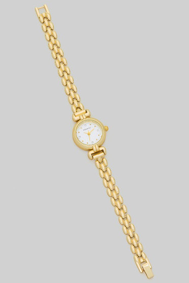 Round Link Chain Wrist Watch