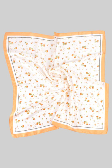 Country Flower With Stars And Cherries Square Scar