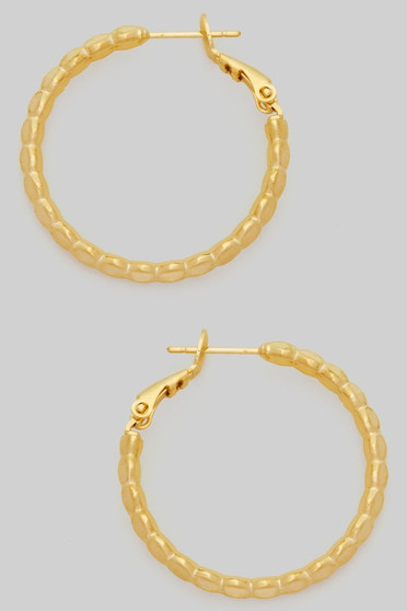Sectioned Brass One Inch Hoops