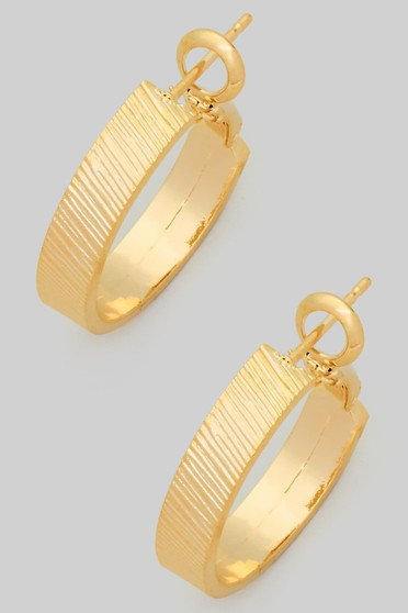 Etched Brass Three Quarter Inch Hinge Hoops