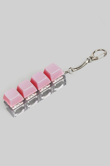 Light Up Fidget Keyboard Keychain