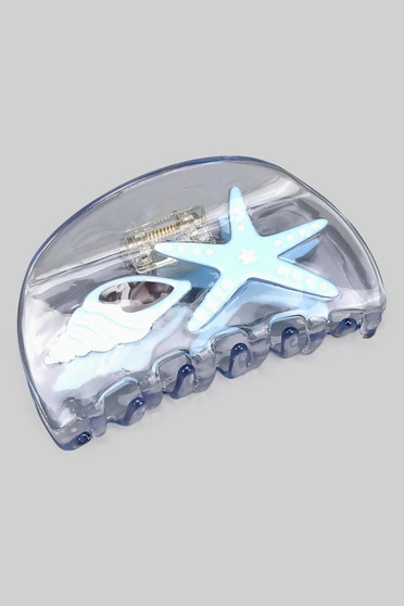 Starfish And Horn Shell Hair Clip