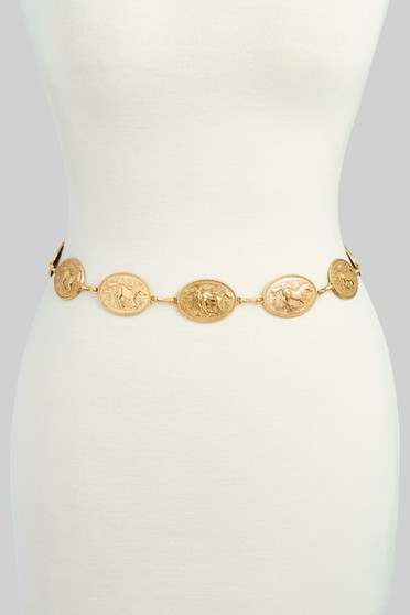 Running Horse Concho Chain Belt