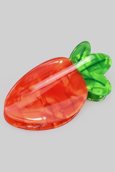 Marbled Acrylic Carrot Claw Hair Clip